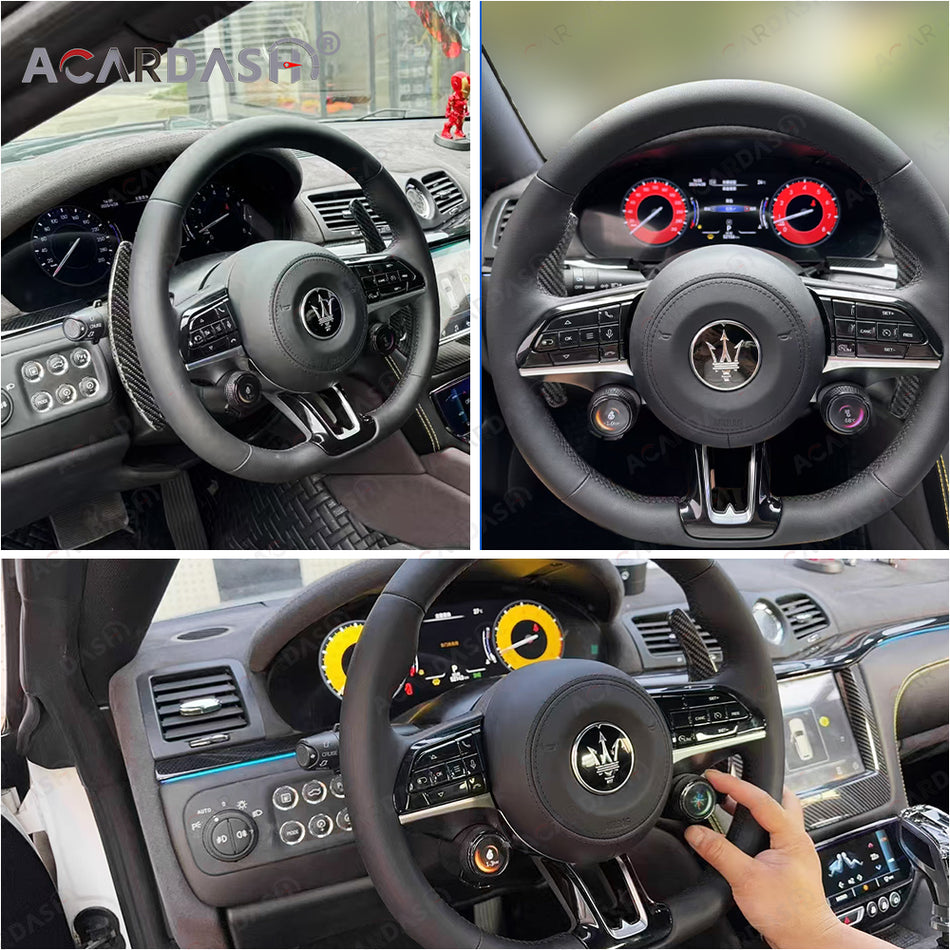 ACARDASH 2025 ALL NEW MC20 Style Steering Wheel for Maserati Quattroporte (2004-2012) w/ Digital Gauges & Airbag