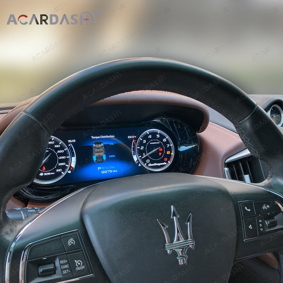 2026 ACARDASH Gen 4 CD Digital Instrument Gauge Cluster For Maserati GranTurismo GT GC 2007-2020 – 12.3" HD Linux System, Plug & Play