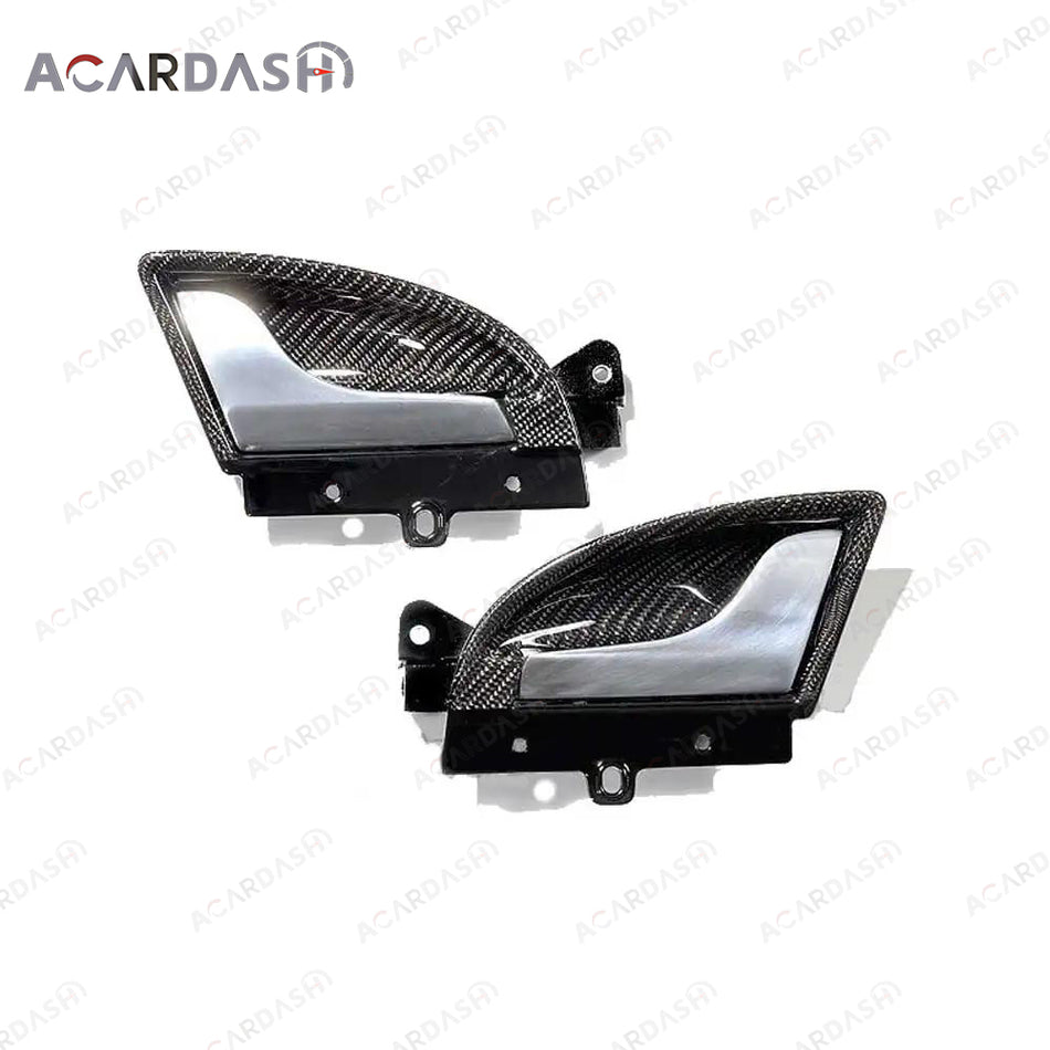 ACARDASH Carbon Fiber Inside  Door Pull Covers (Pair) For Maserati GranTurismo GT/GC